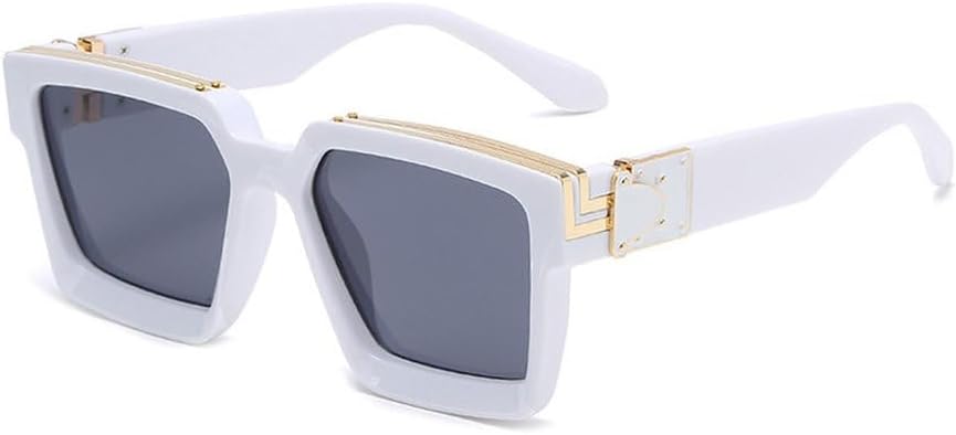 

Ретро солнцезащитные очки для женщин, летние модели, конфетные цвета, модные серебристые зеркальные очки, мужские очки с защитой от УФ-излучения UV400 HYYZZC, White Grey