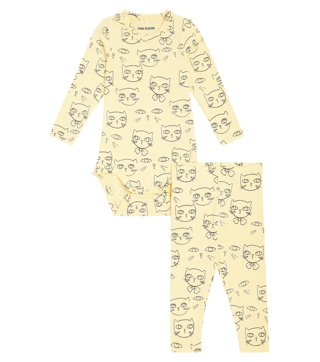 

Комплект комбинезон и штанишки Baby Cathlethes Mini Rodini, желтый