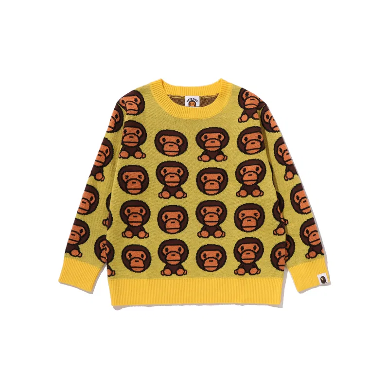 Свитер для детей A Bathing Ape желтый