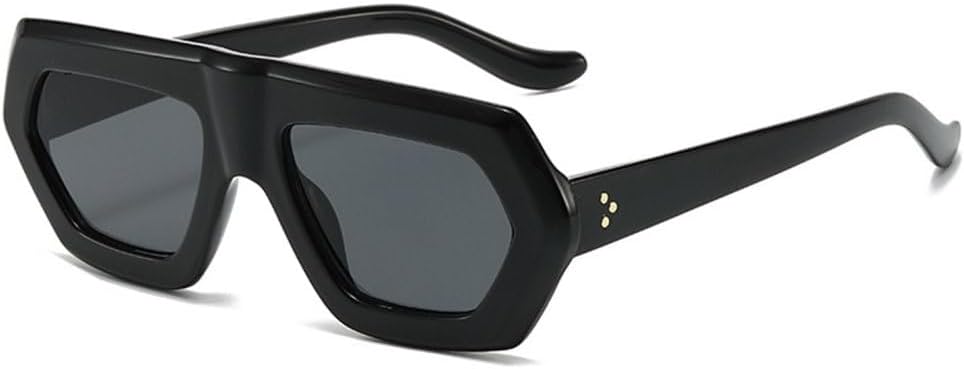 

Солнцезащитные очки неправильной квадратной формы для женщин и мужчин, ретро-очки, градиентные женские солнцезащитные очки, модные очки с защитой от УФ-излучения UV400 MTZJH, Black