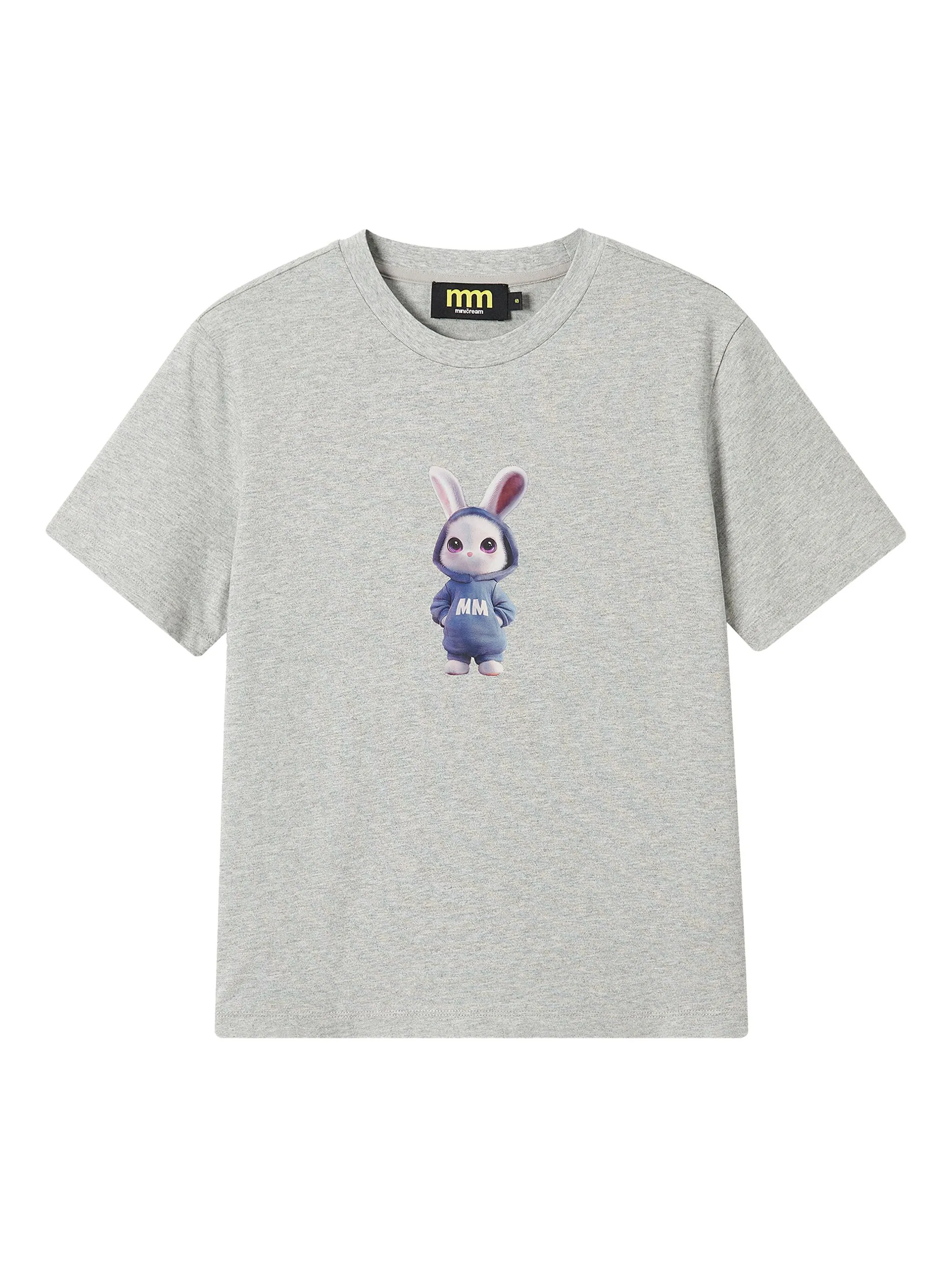 

Топ с принтом Mini Cream, серый