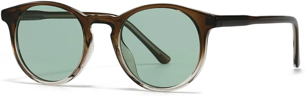 

Солнцезащитные очки с защитой UV400 | Круглая легкая оправа, цветные линзы | Для женщин и мужчин, для занятий спортом на открытом воздухе и вождения DSVIGF, Blue-gray