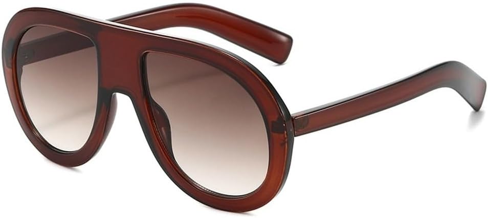 

Мужские солнцезащитные очки-пилот с градиентным покрытием, защитой от УФ-излучения UV400, модный леопардовый принт, сине-желтый цвет, женские трендовые панк-солнцезащитные очки SKFGNX, Brown Tea Gradient