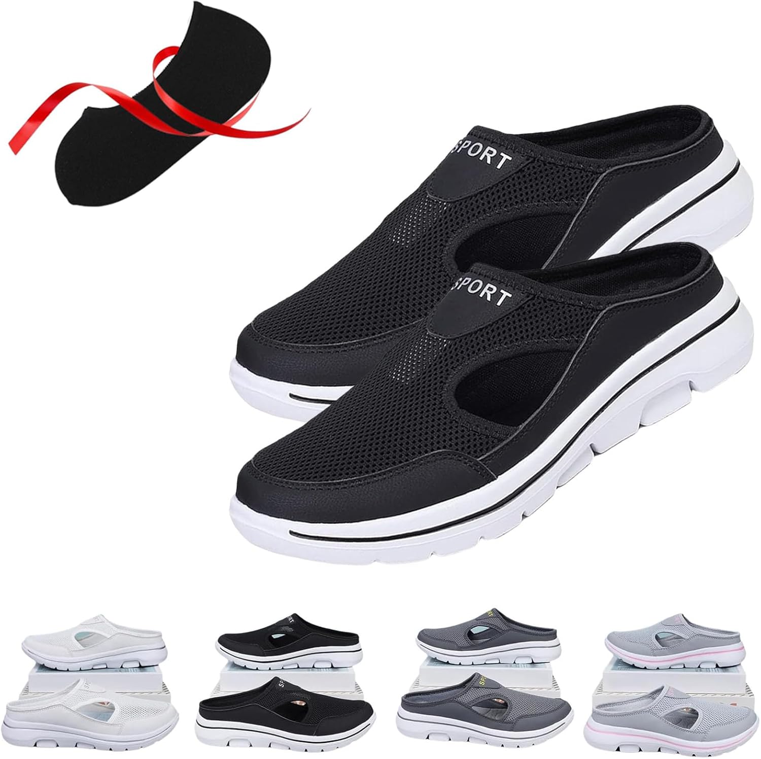 

Ортопедические мужские сандалии Elsvia, удобные, дышащие, поддерживающие спортивные сандалии Xlatd, черный