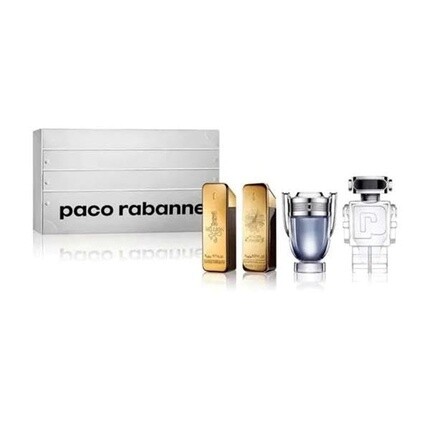 Paco Rabanne Mini Set For Men: One Million 0.17 Eau De Toilette, One Million 0.17 Parfum, Invictus 0.17 Edt, Phantom 0.17 Edt — фото 3