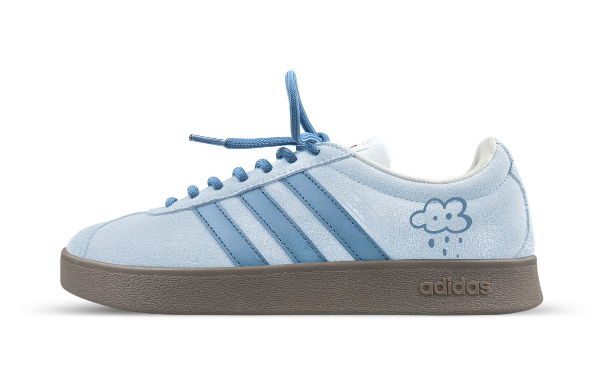 

Adidas ВЛ Корт 2.0 Амортизирующие износостойкие лоу-топ скейтборд кроссовки унисекс синие, цвет Blue