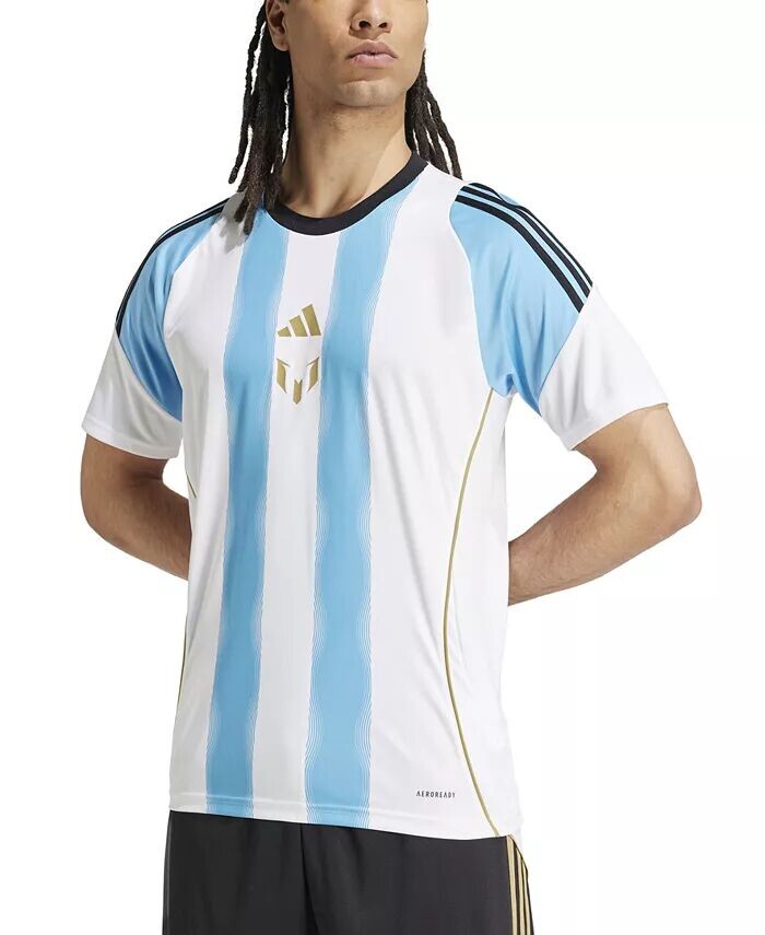 

Мужская тренировочная майка Messi Tiro с 24 полосками adidas, белый