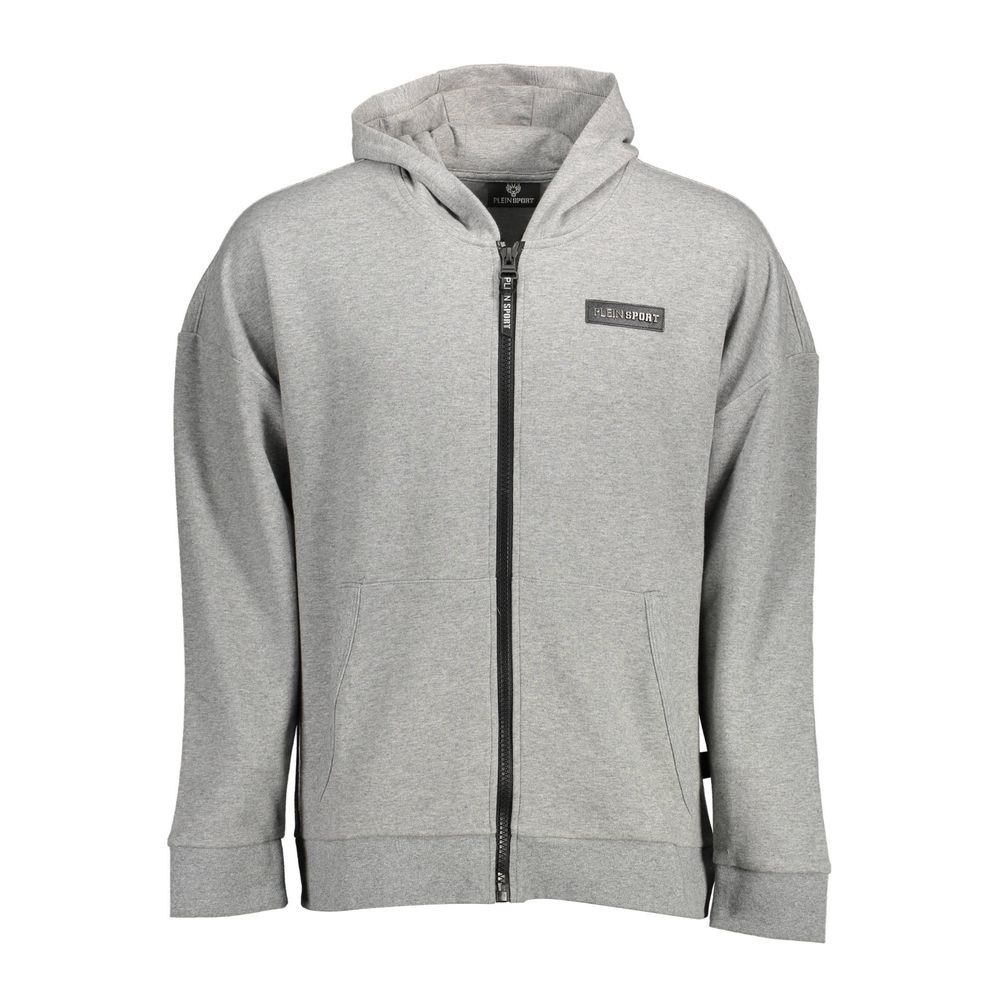 

Серый хлопковый свитер Plein Sport