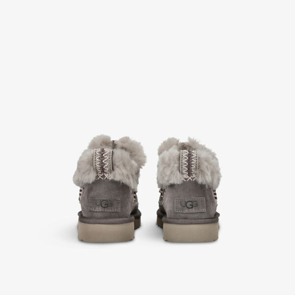 Сапоги UGG Alpine с нашивкой-логотипом, серый — фото 4