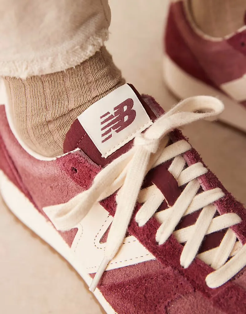 Кроссовки New Balance 471 унисекс из бордовой замши - эксклюзивно на ASOS — фото 4