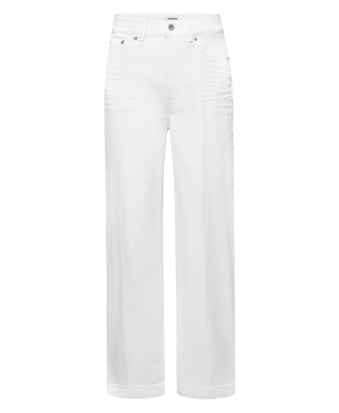 

Белые укороченные джинсы с зауженными штанинами Drykorn, белый