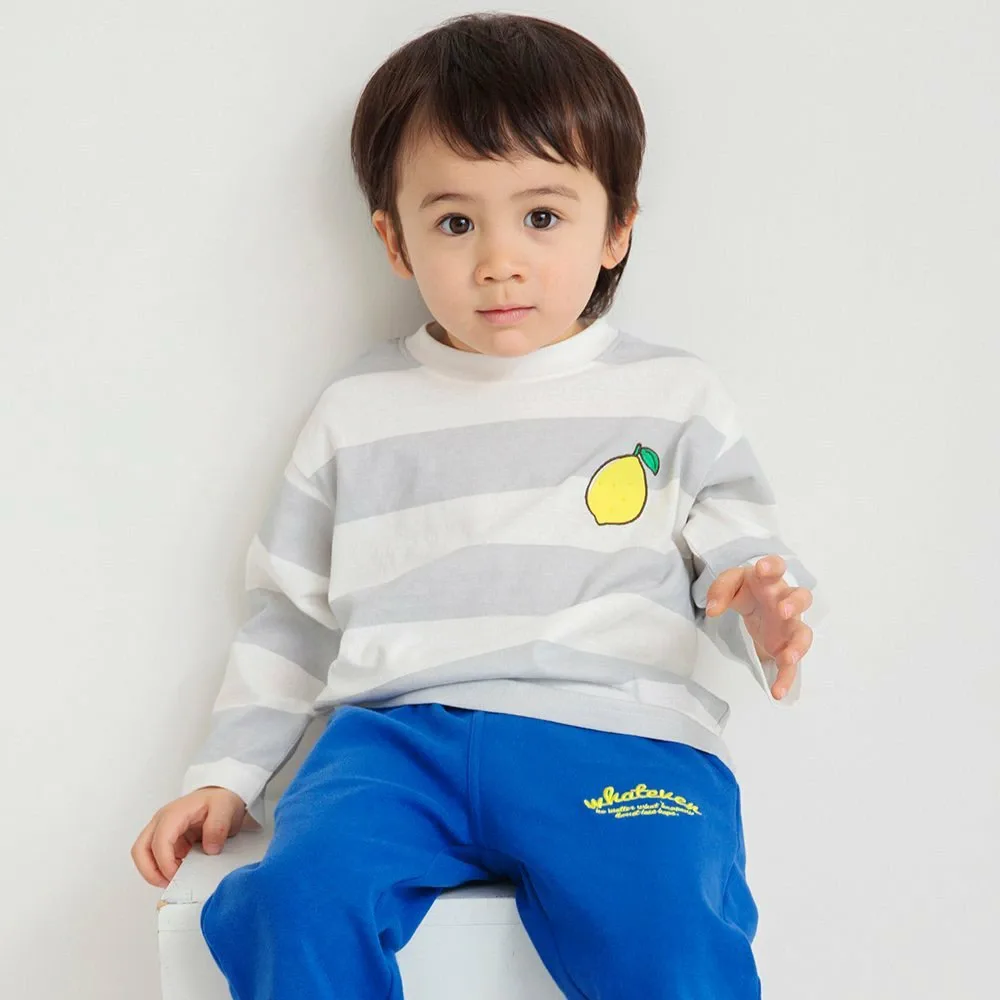 Плотная полосатая футболка с длинными рукавами Branshes, gray