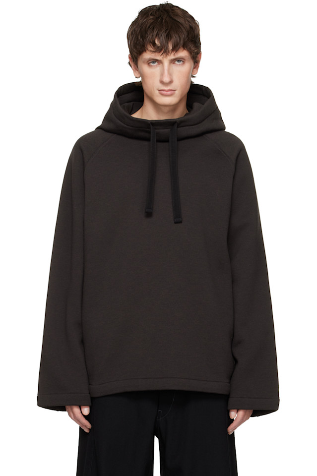 

Lemaire Черная толстовка с капюшоном