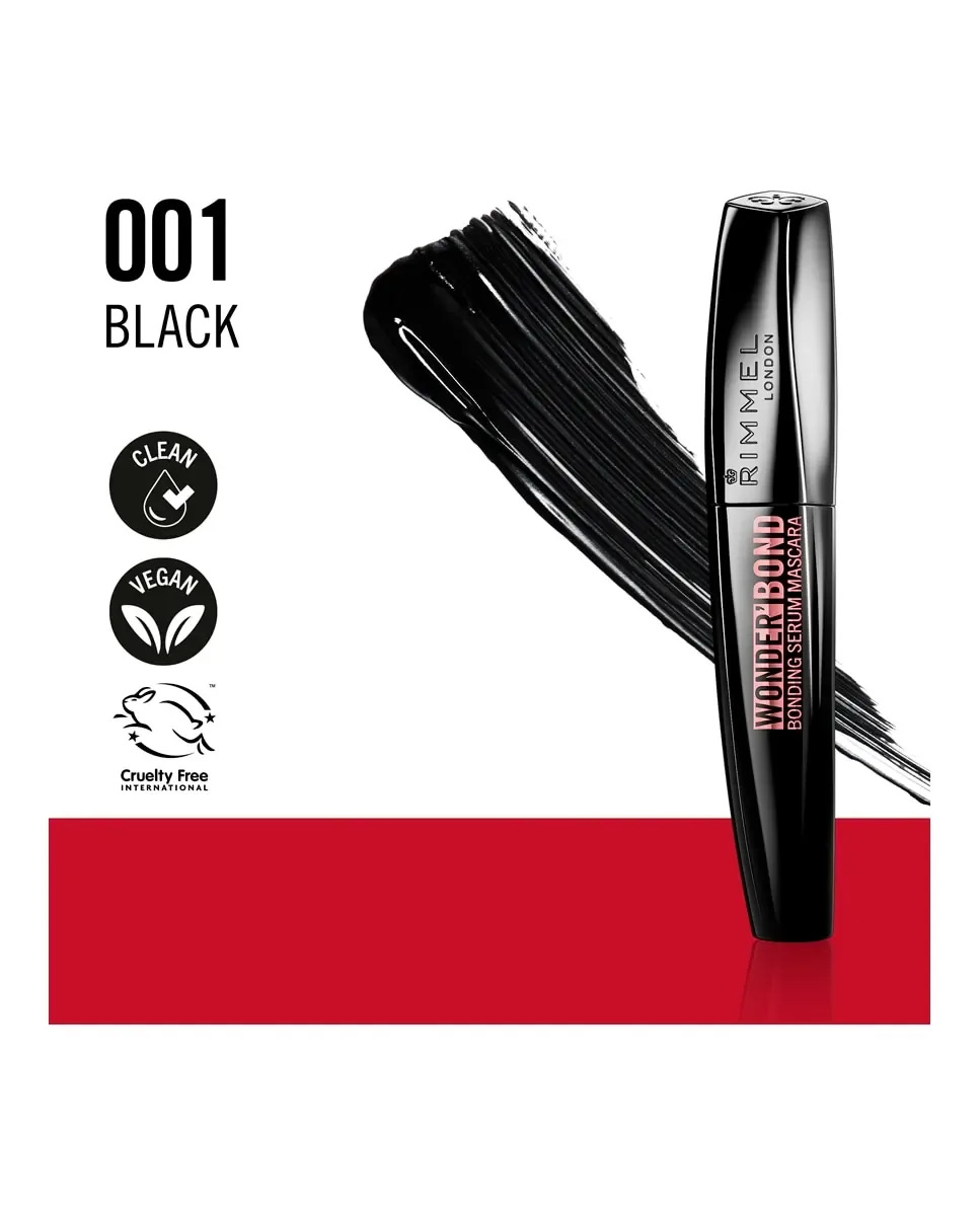 Тушь для ресниц Wonder Bond Bond Rimmel, 001 Black — фото 4