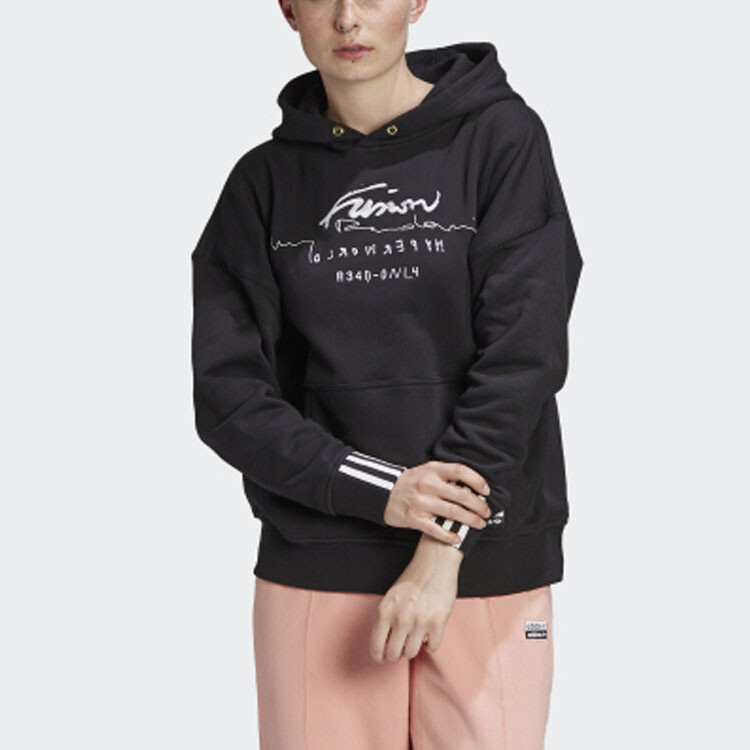 Толстовка женская черная Adidas Originals — фото 3