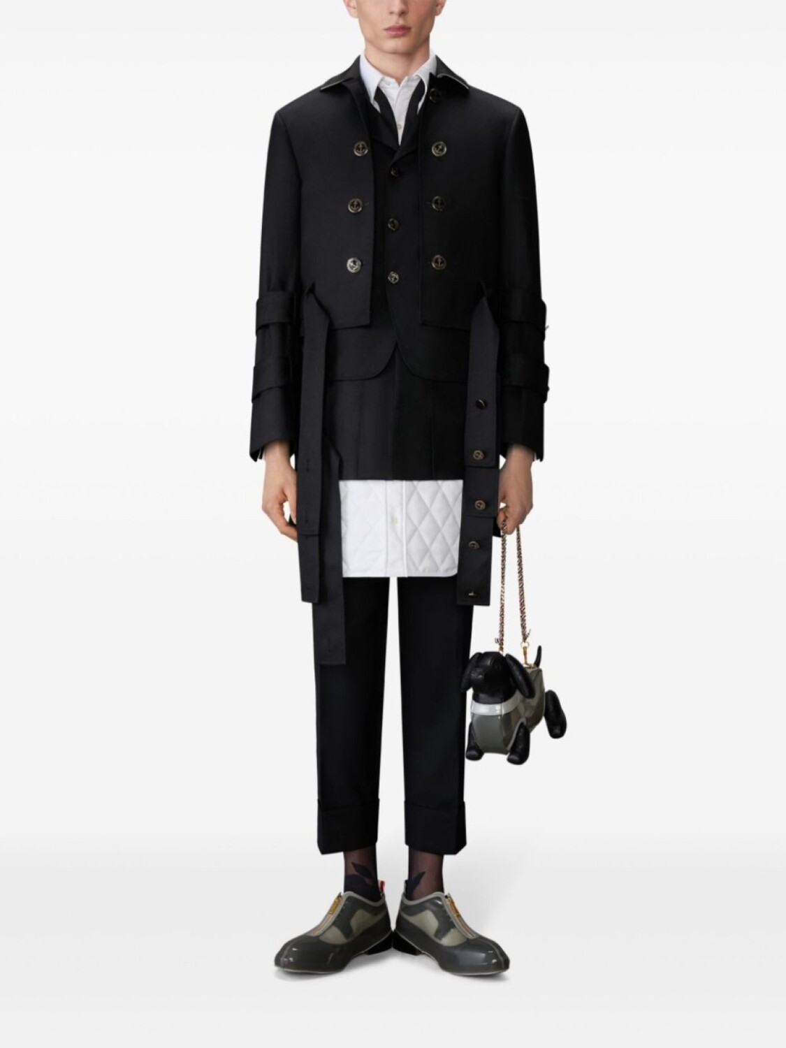 

Многослойная куртка Thom Browne, черный
