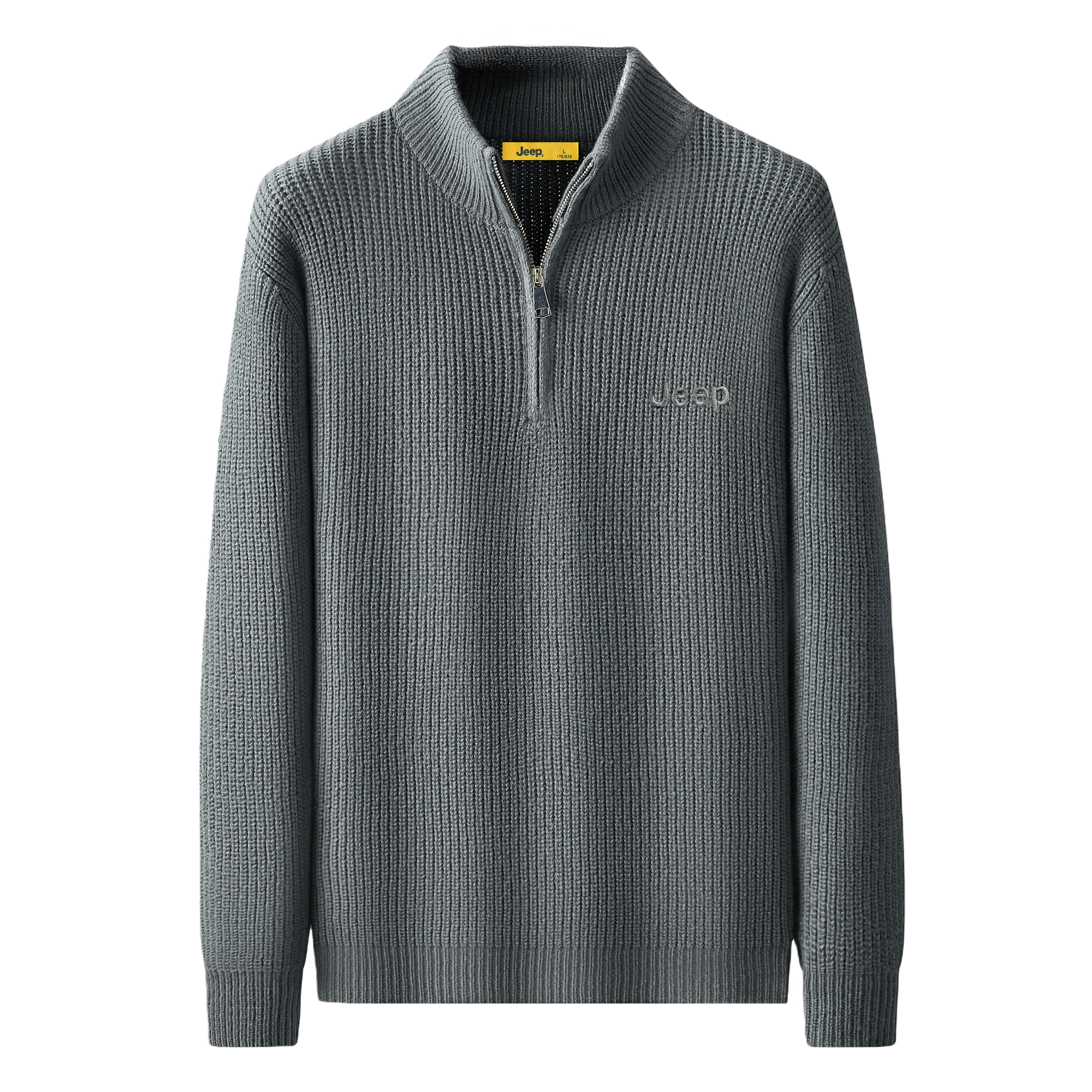 

Свитер Unisex Stand Collar Moderate Others Jeep, серый