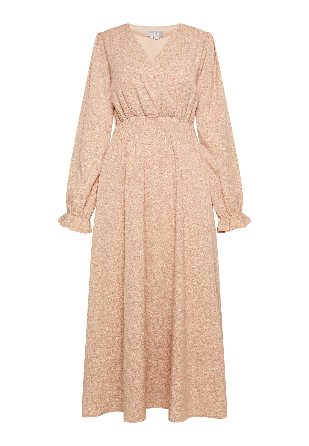 

Платье Usha Maxi Mit Allover Print, цвет Braun Beige