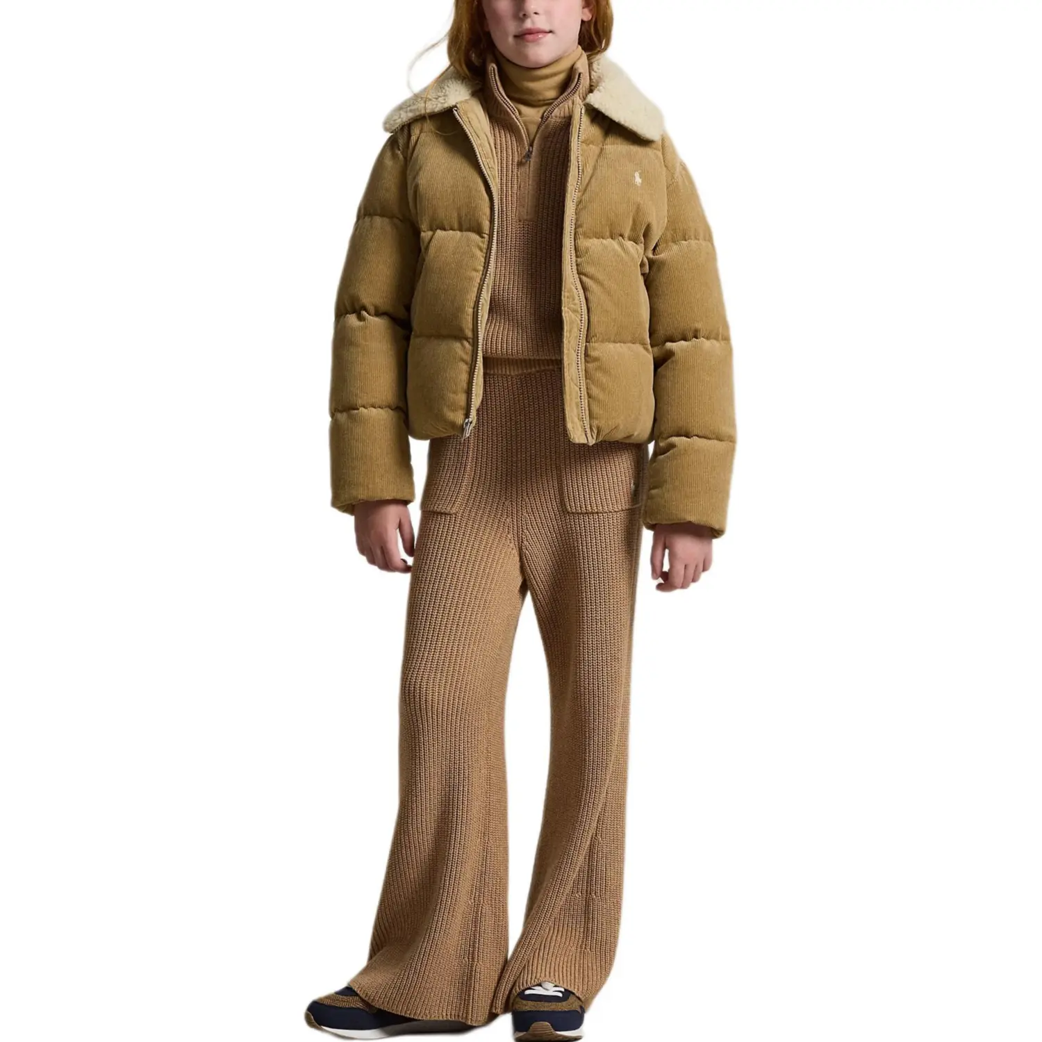 Детская пуховая куртка Kids' Polo Ralph Lauren, хаки — фото 4