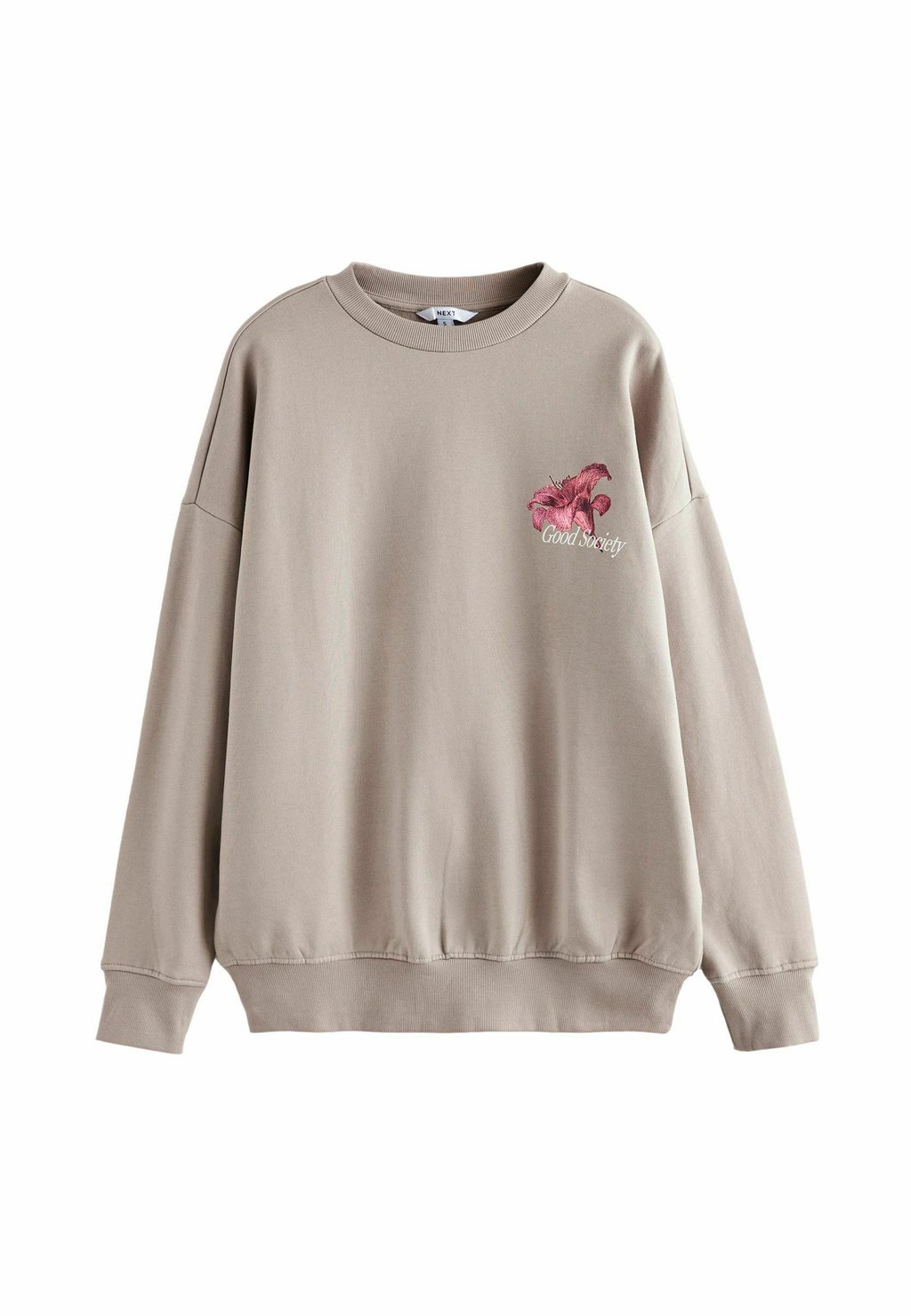 

Толстовка FLORAL RELAXED FIT Next, серый