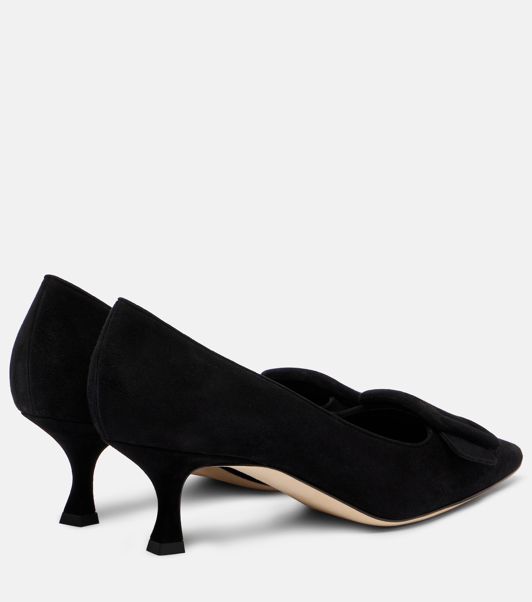 Туфли Maysalepump 50 из замши Manolo Blahnik, 0015 Blck — фото 2