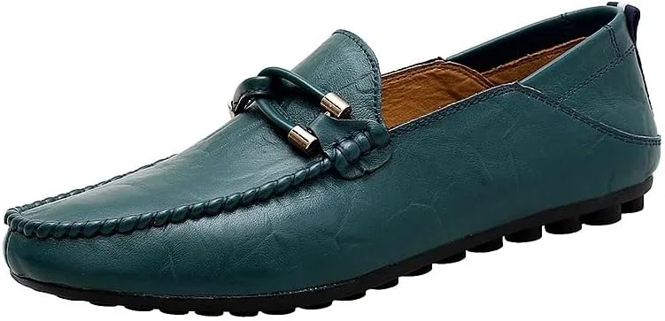 Лоферы кожаные Loafers, синий SayfuR — фото 2