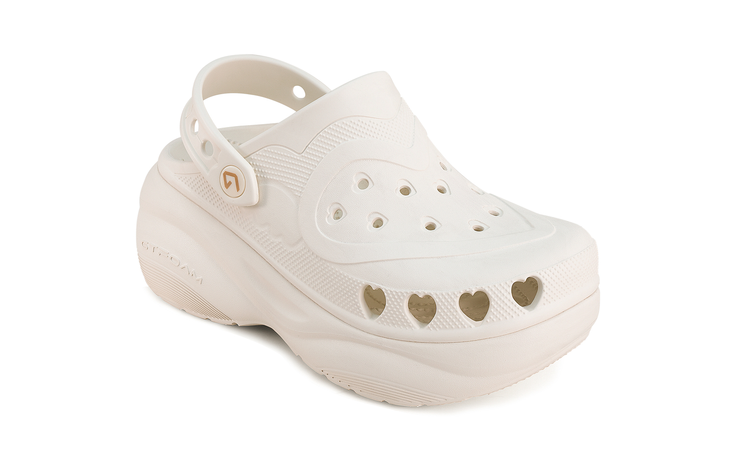 GOTO Сердечки женские клоши костяной белый, цвет Bone White — фото 3