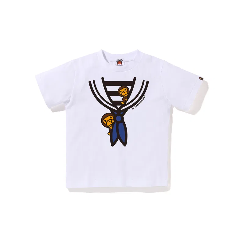 Футболка SS26 для детей 3-7 лет A BATHING APE, Black BKX — фото 4