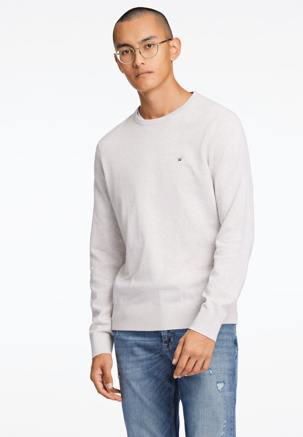 

Джемпер CONTRAST INSIDE COLLAR Junk De Luxe, крем