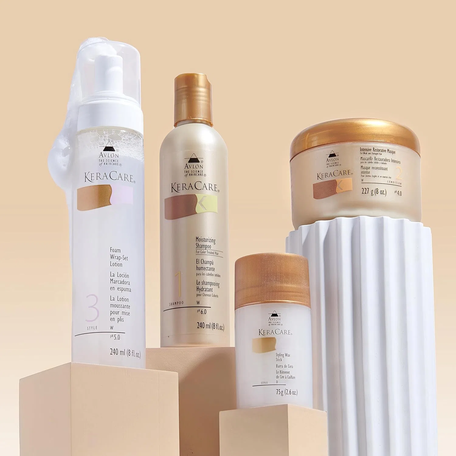 Лосьон-пена для укладки волос KeraCare Foam Wrap-Set Lotion от Avlon Avlon — фото 4