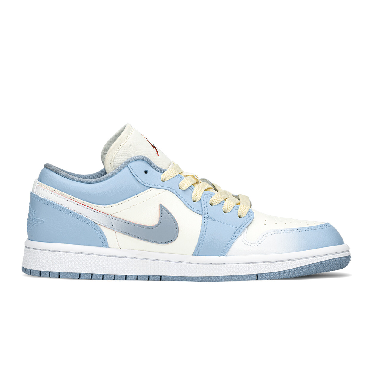 Кроссовки Air JORDAN 1 Vintage Basketball Shoes Women's Low-Top White Blue — фото 3