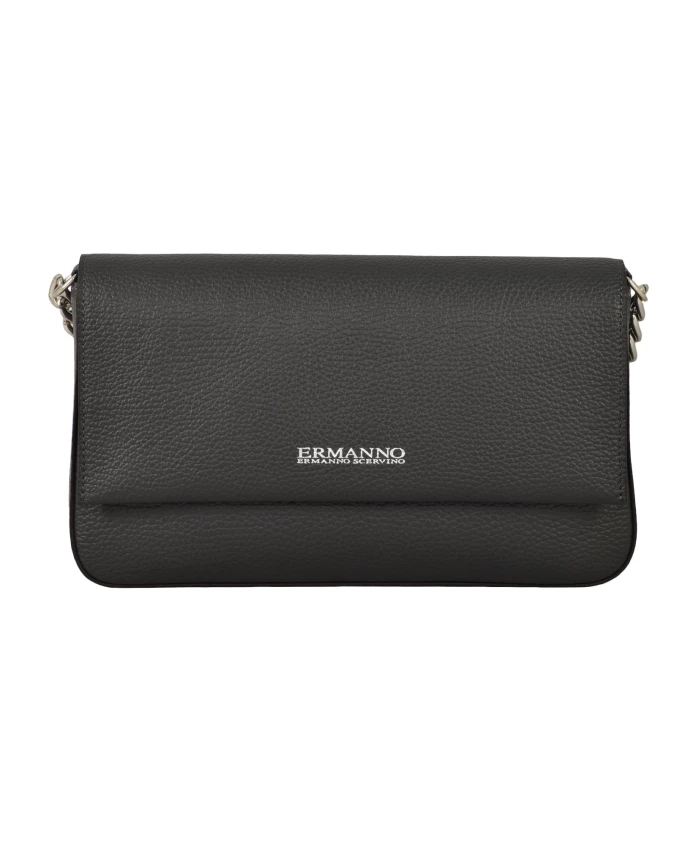 

Кожаная сумка через плечо Delizia Baguette Ermanno Scervino, черный