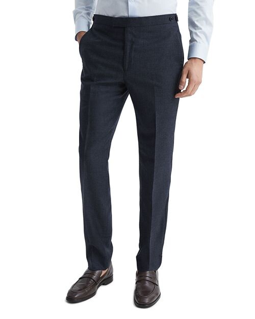 

Текстурированные брюки узкого кроя Dunn REISS, цвет Blue