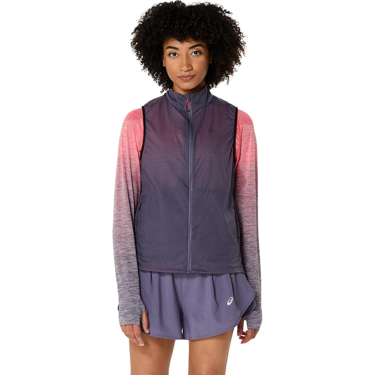 

Жилет-ветровка женская Asics Metarun Packable Gilet, фиолетовый