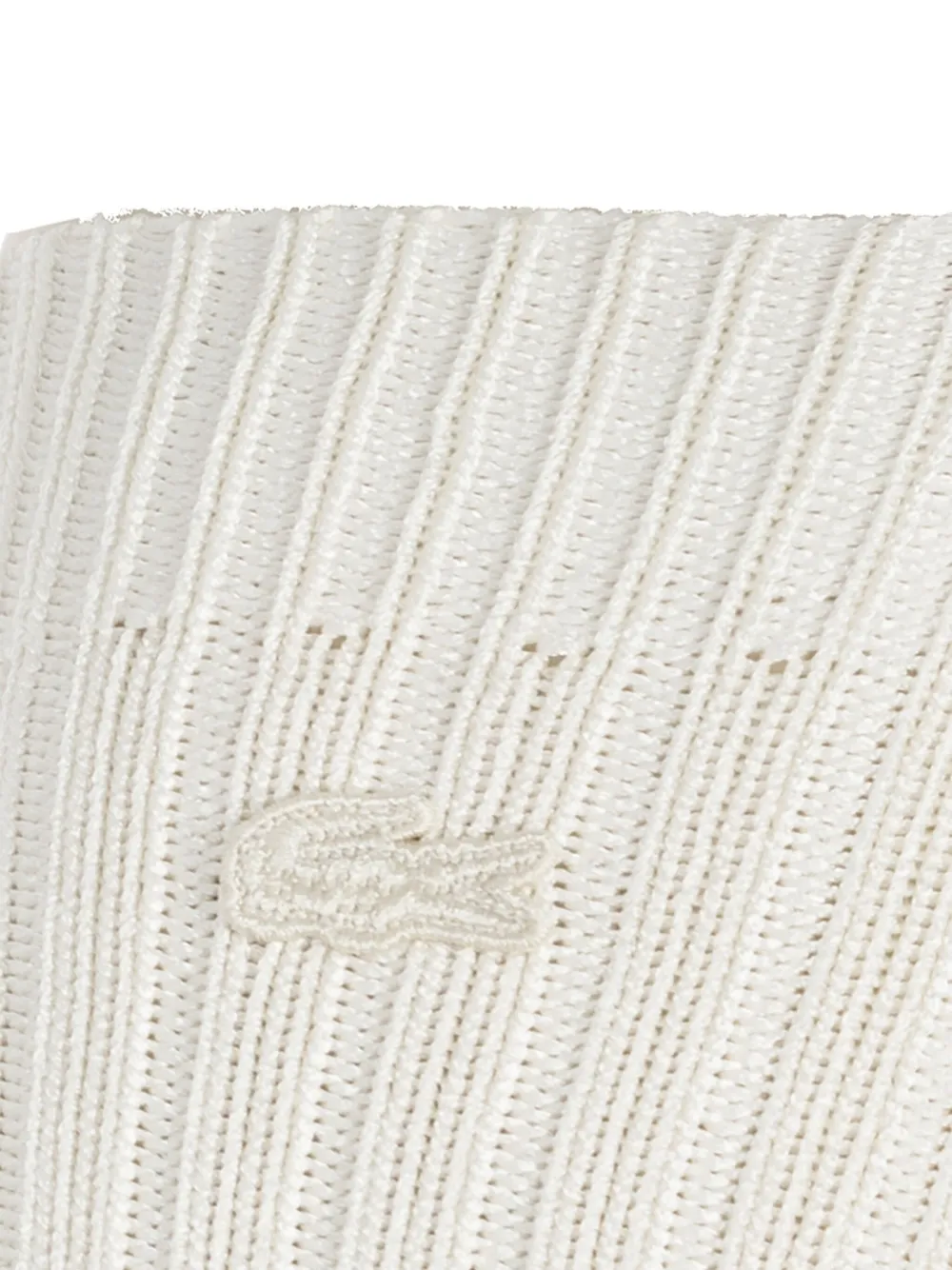 Рифленые носки с вышитым логотипом Lacoste, нейтральный — фото 3