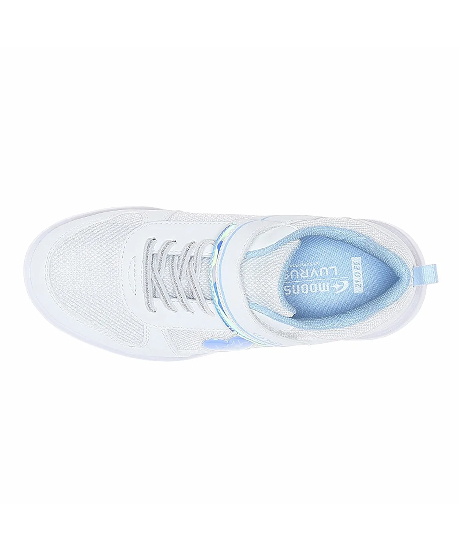 Детские кроссовки MoonStar LV 1259 белого цвета для девочек Superstar, white — фото 4