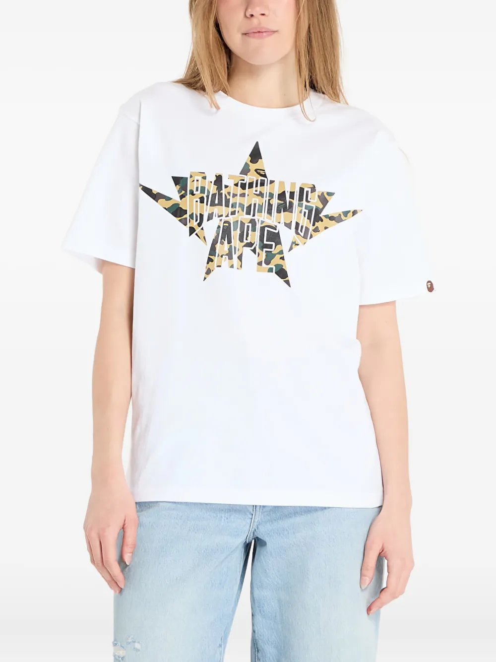 

Футболка 1St Camo Twin Star NYC A Bathing Ape, белый