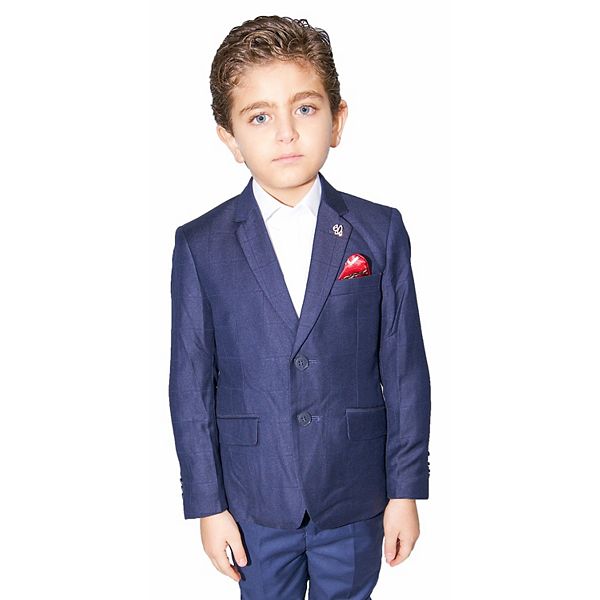 

Детская куртка slim fit windowpane Elie Balleh, Navy