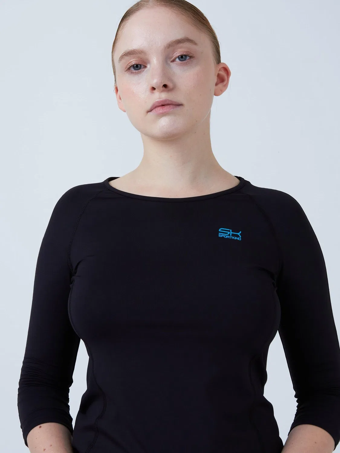 Sportkind Performance Рубашка с длинным рукавом 3/4 черного цвета — фото 2