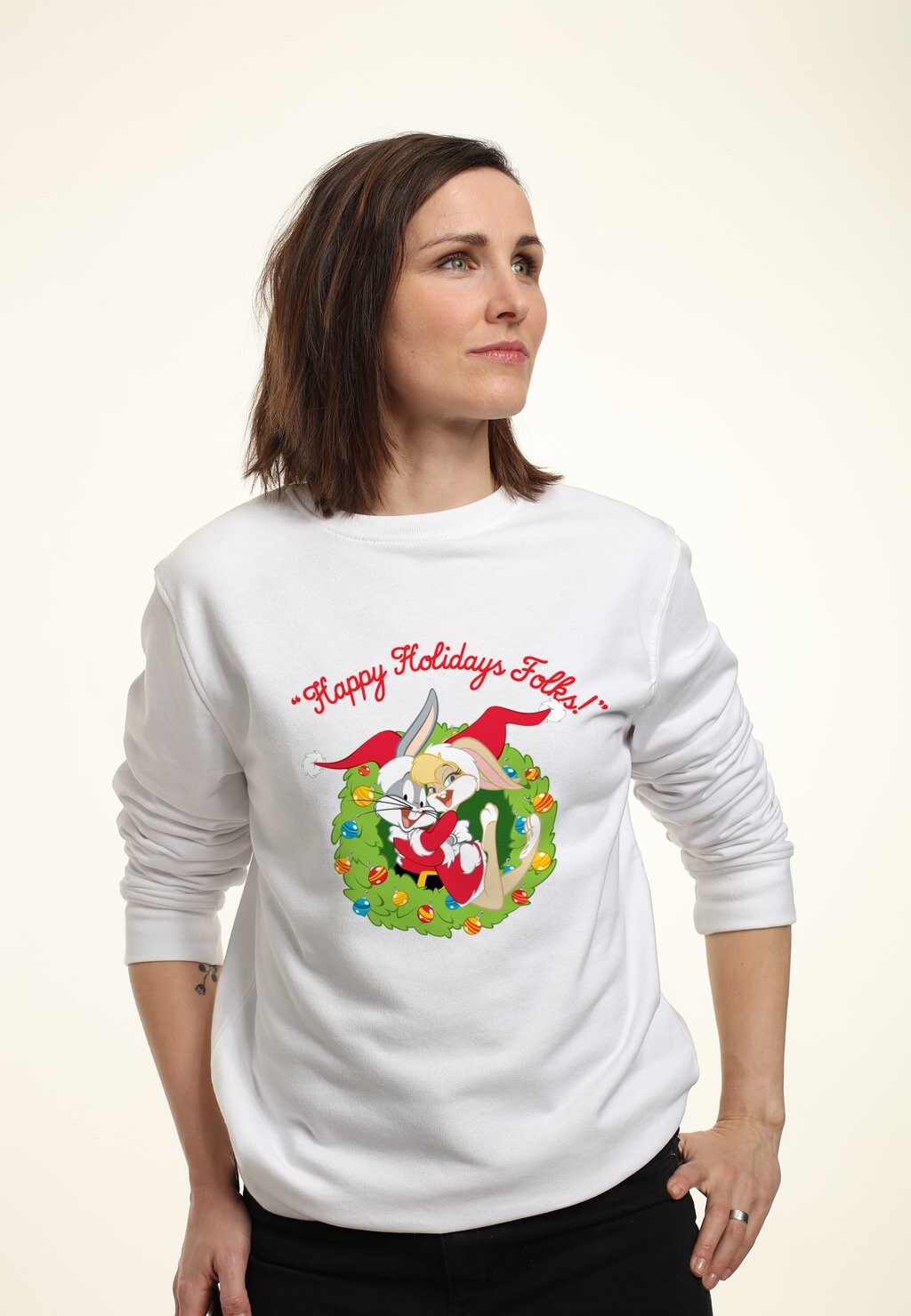 

Толстовка LOONEY TUNES HAPPY HOLIDAYS FOLKS Henry Tiger, белый