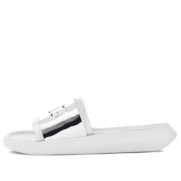 Модные сандалии hilama slide shoe серебристые Ugg, белый