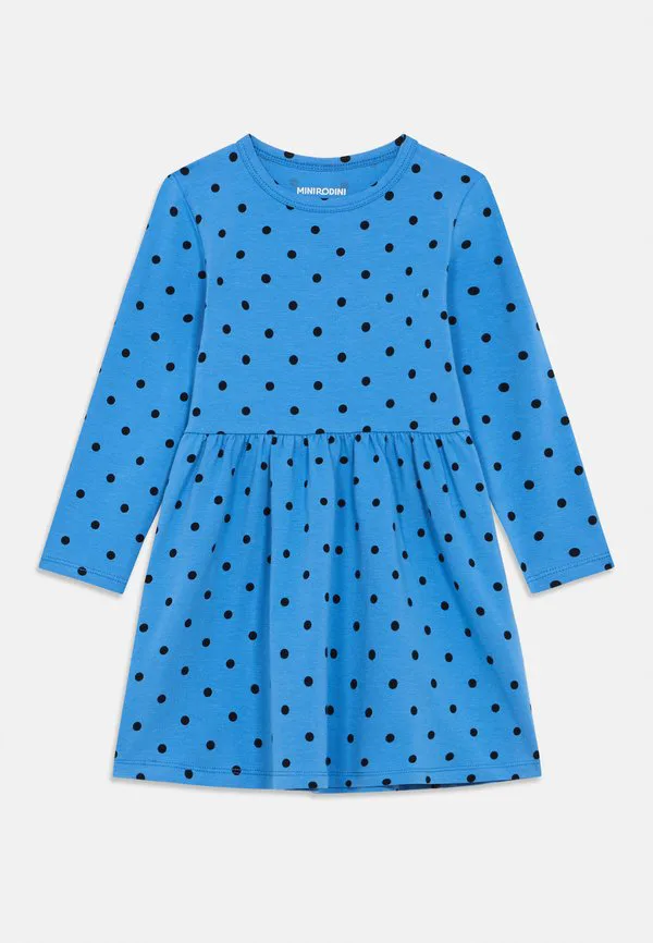 Платье в горошек, трикотажное платье Mini Rodini, Blue
