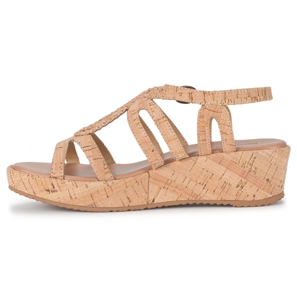 Босоножки на танкетке Wilma Baretraps, цвет natural cork — фото 4