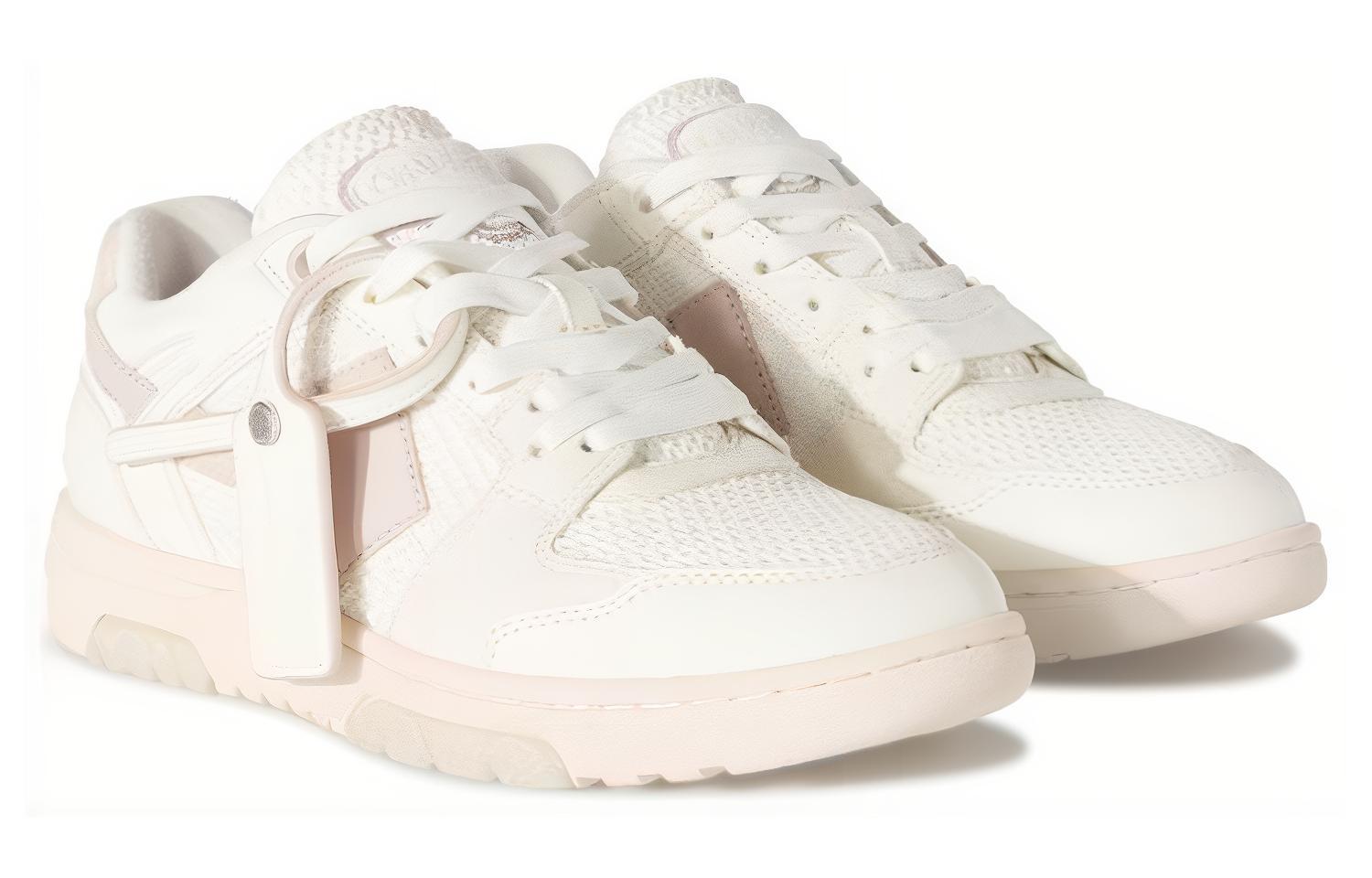 OFF WHITE Out Of Office Ooo Low Кроссовки Белые Сиреневые Фиолетовые Женские OFF-WHITE, Розовые Белые — фото 3