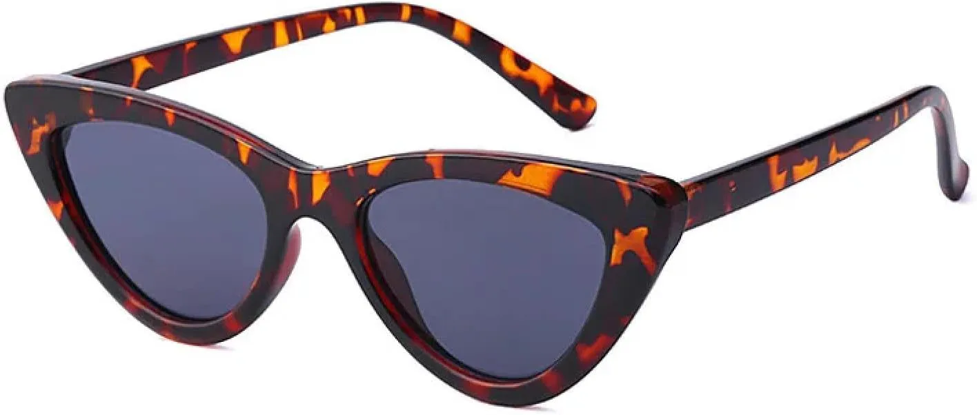 

Женские солнцезащитные очки "кошачий глаз" с леопардовым принтом, солнцезащитные очки UV400 для мужчин, голубые и розовые солнцезащитные очки DSVIGF, Leopard Grey