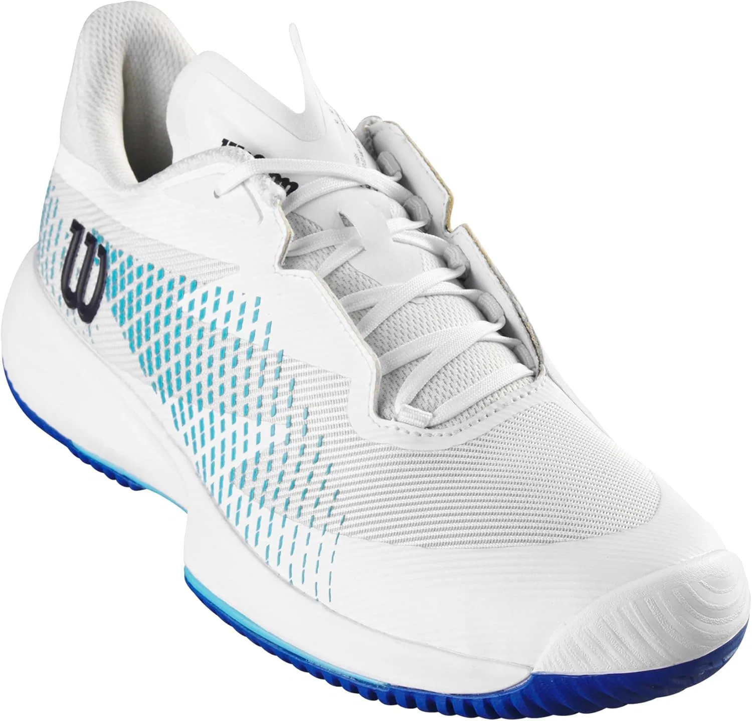 Мужские кроссовки Wilson KAOS Swift 1.5, White Blue Atoll Lapis Blue — фото 2