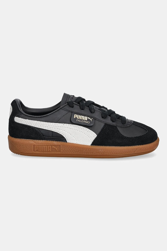 Детские замшевые кроссовки Palermo Lth Jr Puma, черный — фото 2