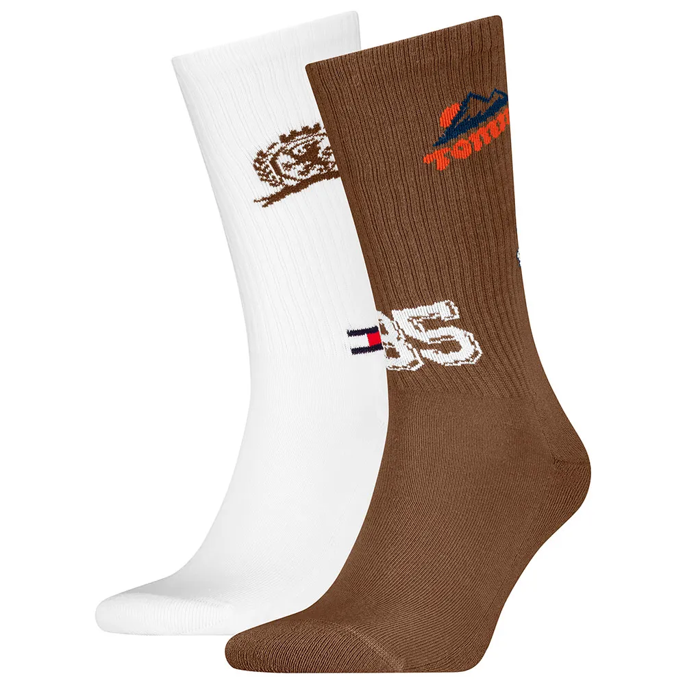 

Носки 2 шт Tommy Hilfiger 701236470 crew, коричневый