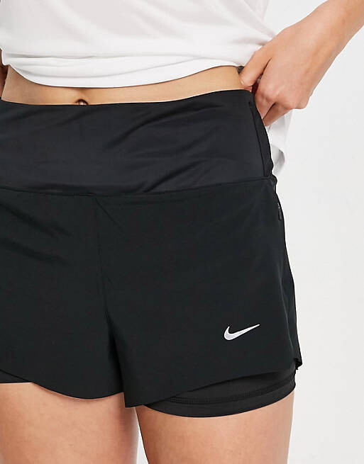 

Черные шорты 2 в 1 Nike Running Dri-Fit 3 в 1