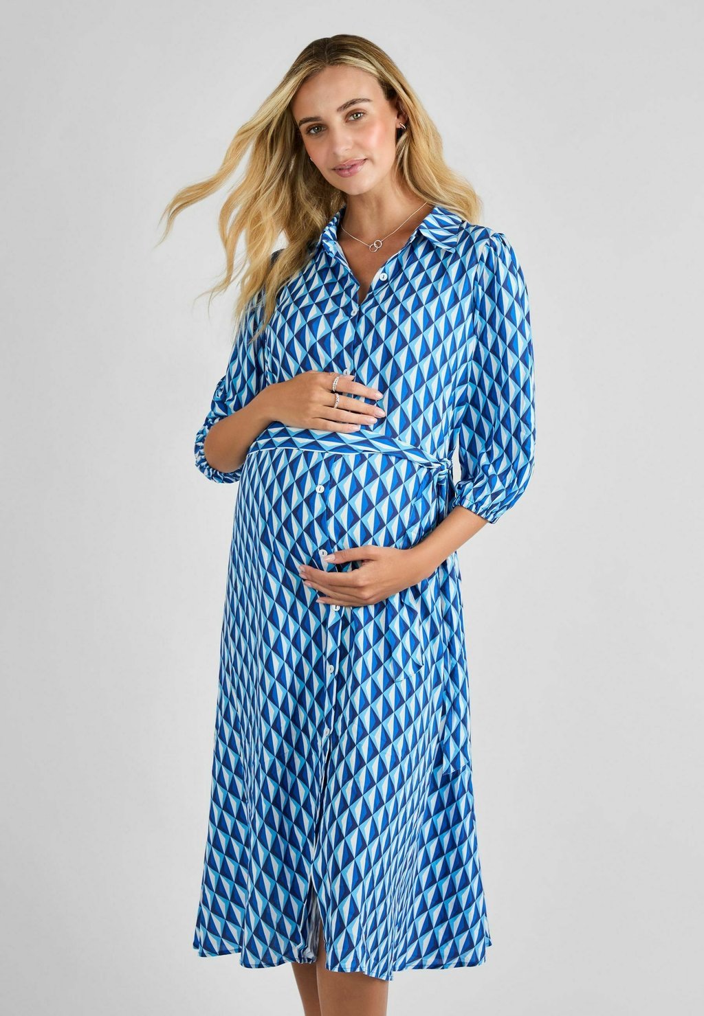 

Платье-рубашка MATERNITY FIT JoJo Maman Bébé, синий